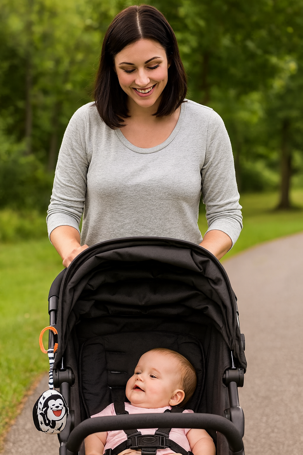 👶 Colgantes sensoriales en blanco y negro