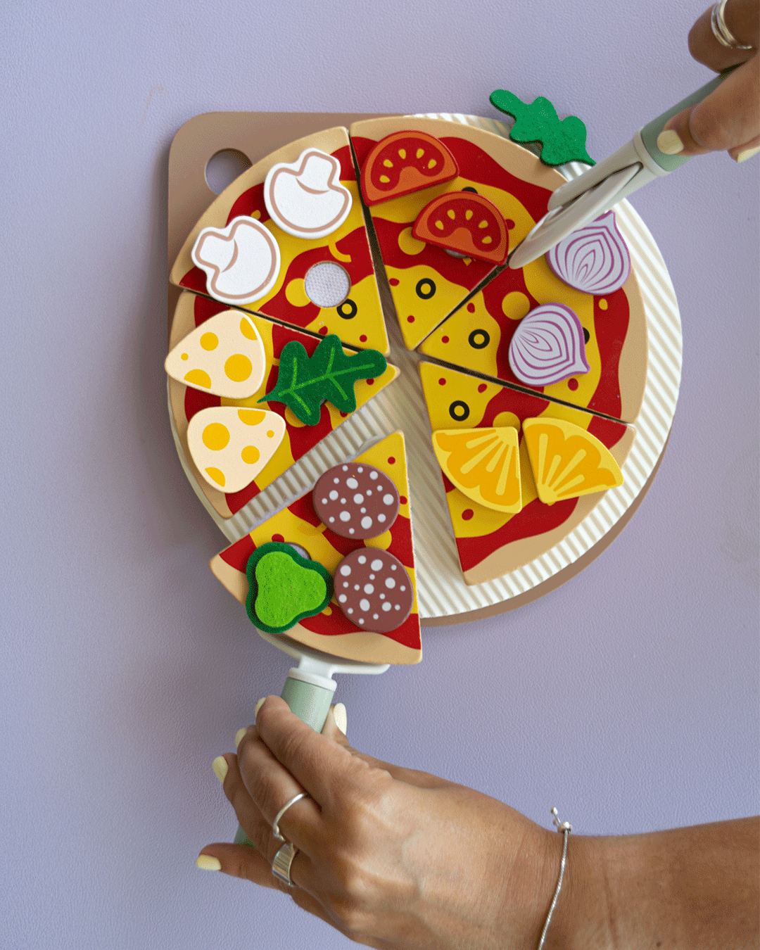 🍕 Pizza Time – Juego de Pizza en Madera