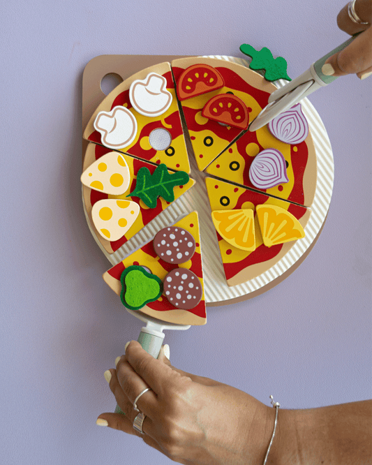 🍕 Pizza Time – Juego de Pizza en Madera
