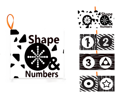 Libro Colgante de tela Blanco y Negro