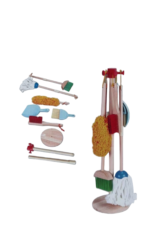 🧽 Set de Limpieza en Madera