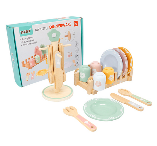 Juego de Vajilla con accesorios en Madera